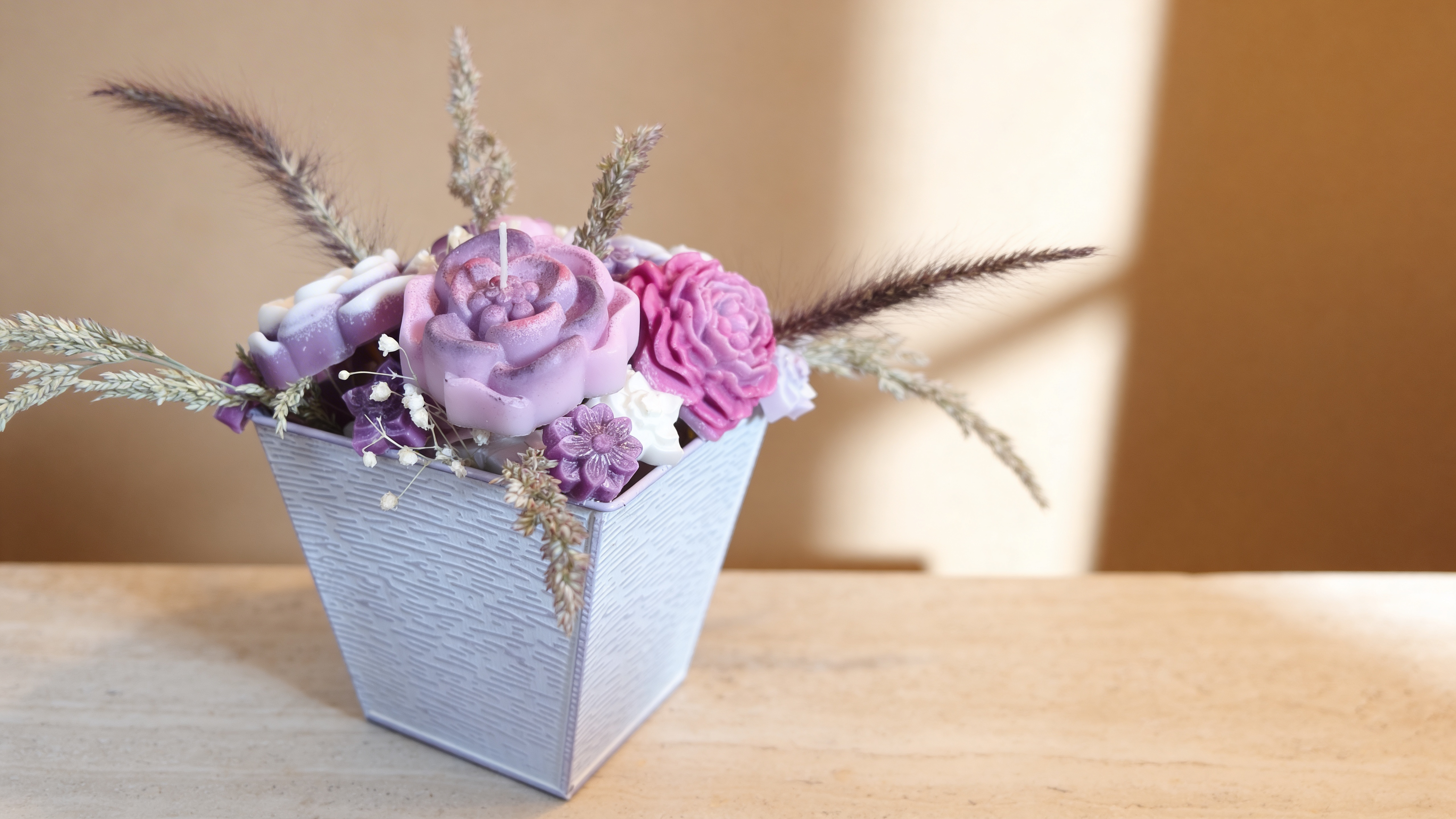 Ramo botánico de parafina artesanal 02 — regalo de parafina artesanal