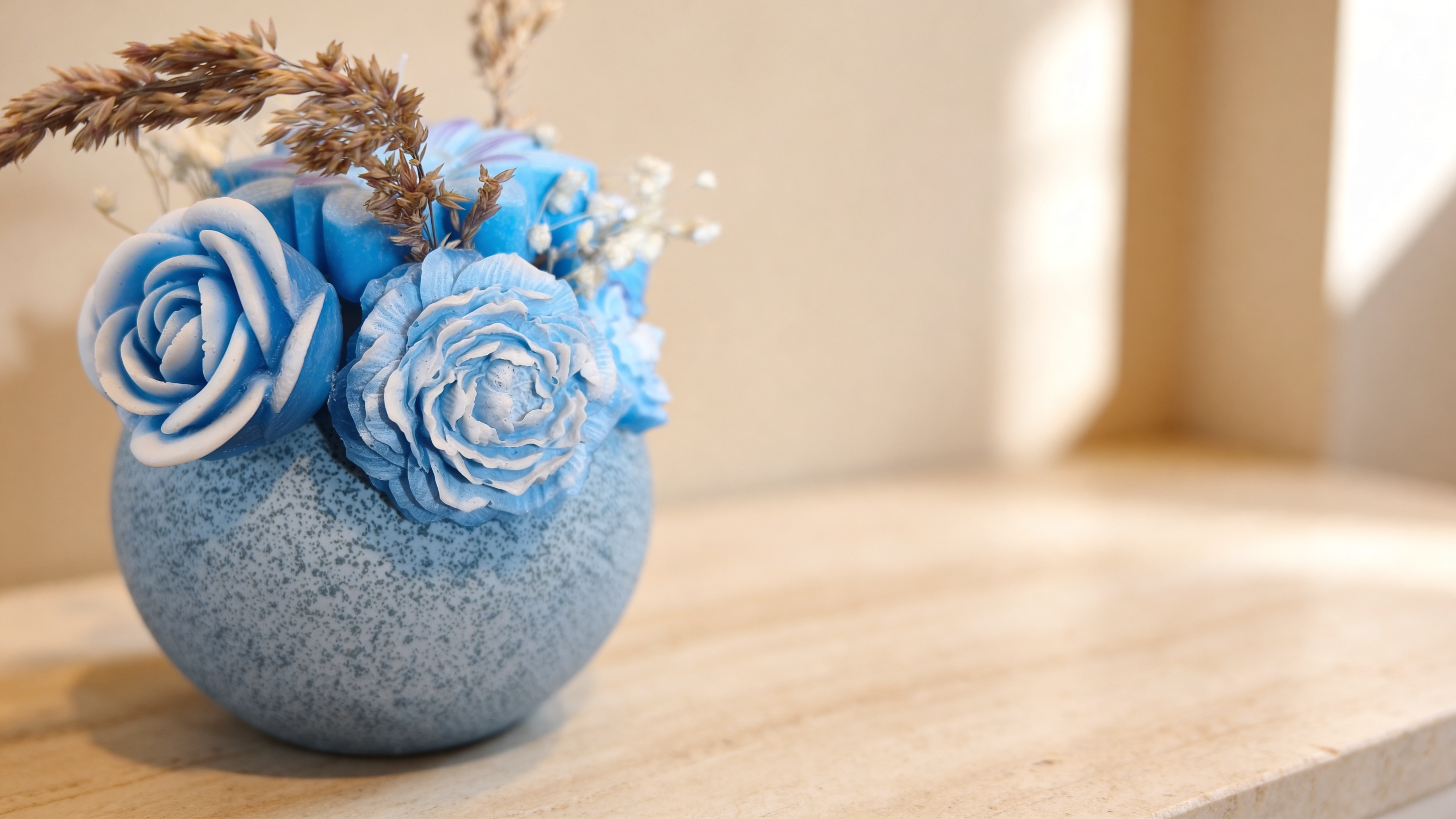 Ramo botánico de parafina artesanal 03 — regalo de parafina artesanal