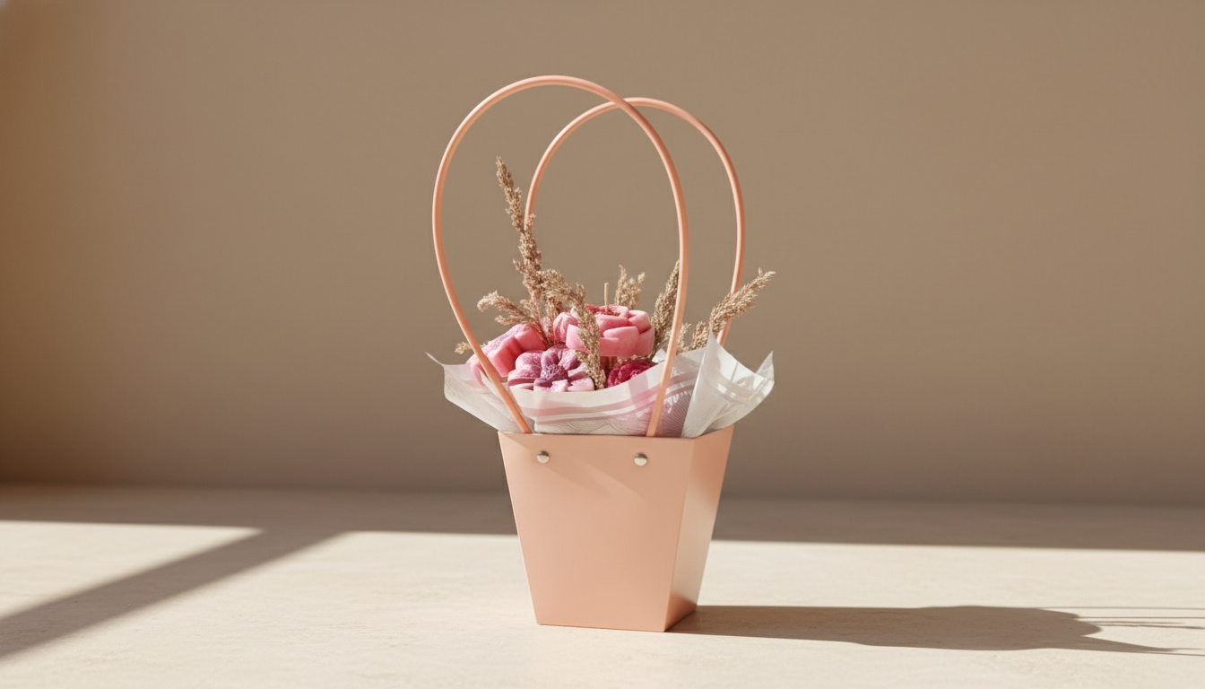 Ramo botánico de parafina artesanal 04 — regalo de parafina artesanal