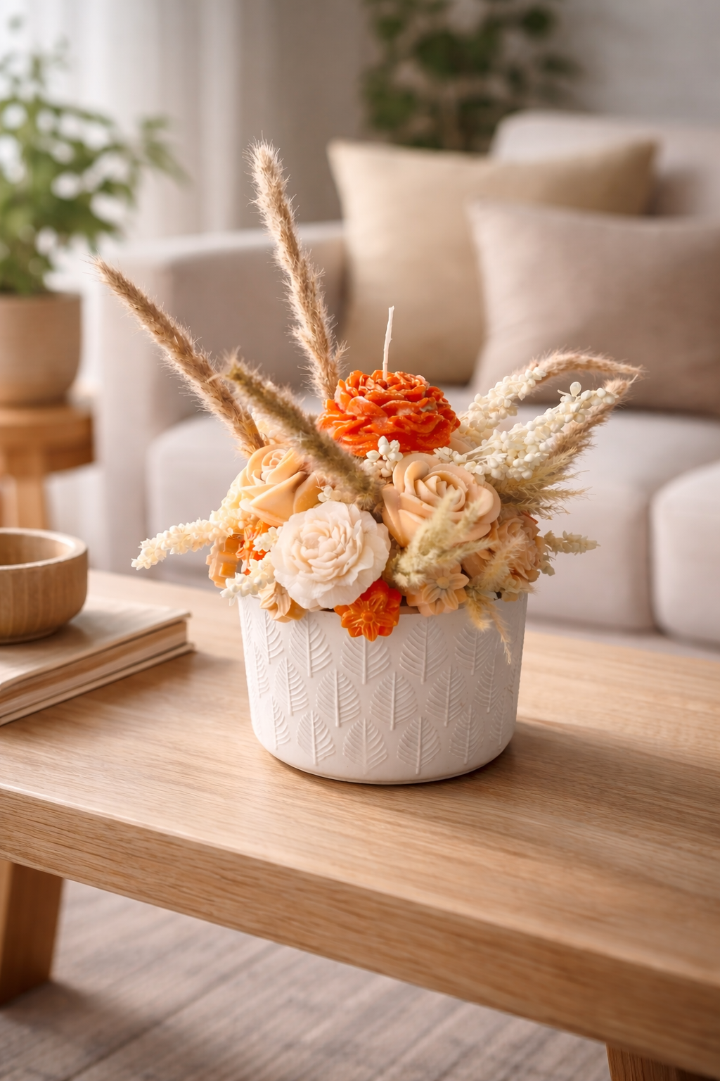 Ramo botánico de parafina artesanal — regalos de parafina artesanales Quito